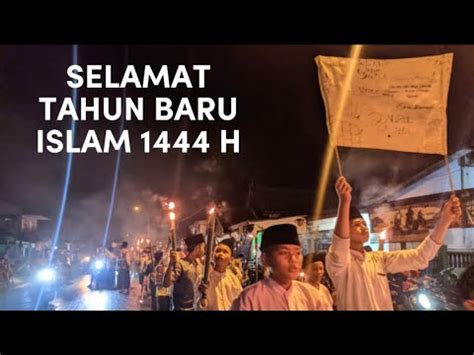 Ratusan Santri Pp Nurul Huda Mandiangin Gelar Pawai Obor Keliling