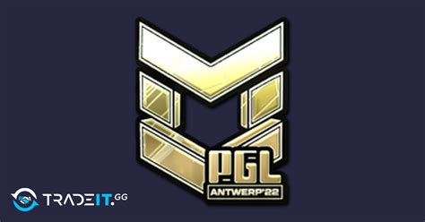 Sticker Pgl Gold Antwerp Tradeit