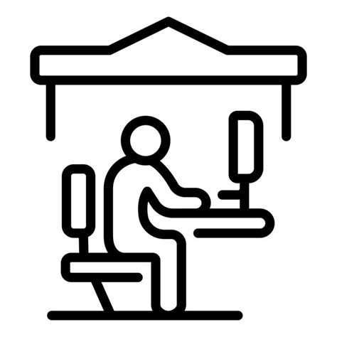 Premium Vector Workplace Self Isolation Icon Outline Vector Home