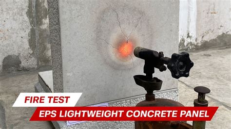 Eps Lightweight Concrete Wall Panel Fire Test Polywall Philippines Youtube