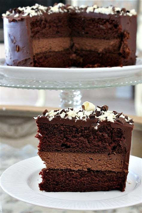 Chocolate Cheesecake Cake - Recipe Girl