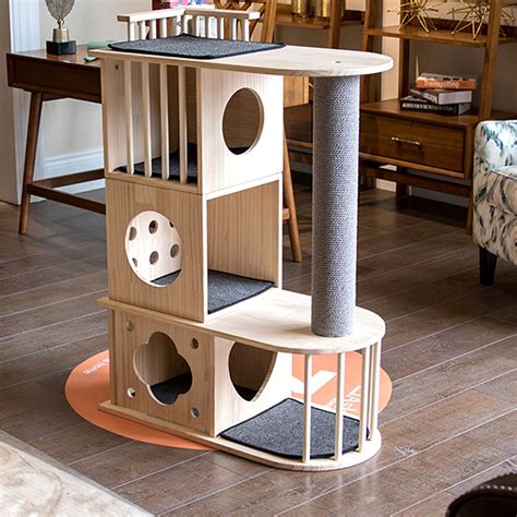 Luxury Cat Tree Tower Luxury Cat Climbing Frame Modern Cat Etsy