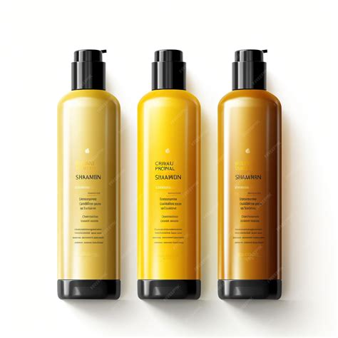 Premium Vector Yellow Color Shampoo Gradient Vector White Background Iso