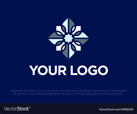 Modern professional logo in the form Royalty Free Vector