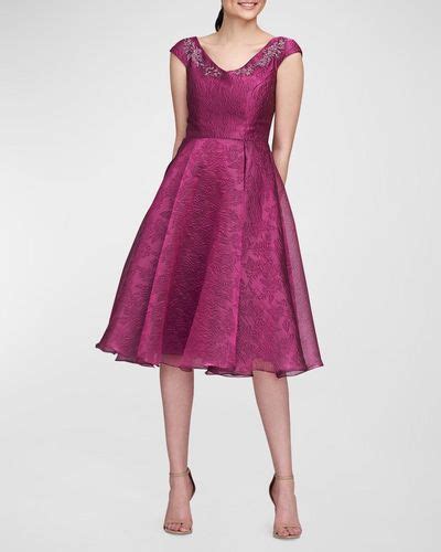 THEIA Jacquard Dresses For Women Lyst