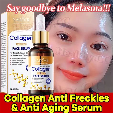 Collagen Face Serum Whitening Fading Dark Spots Anti Aging Firming