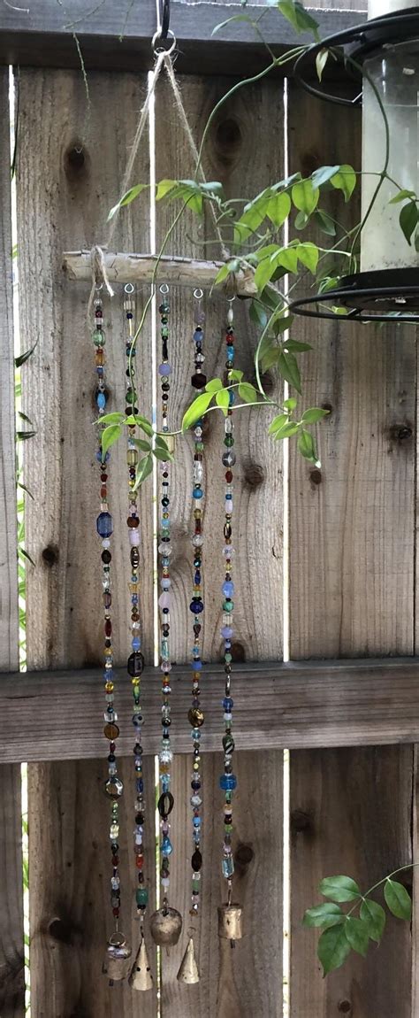 Hand Beaded Wind Chimessuncatcher Etsy Wind Chimes Wind Chimes