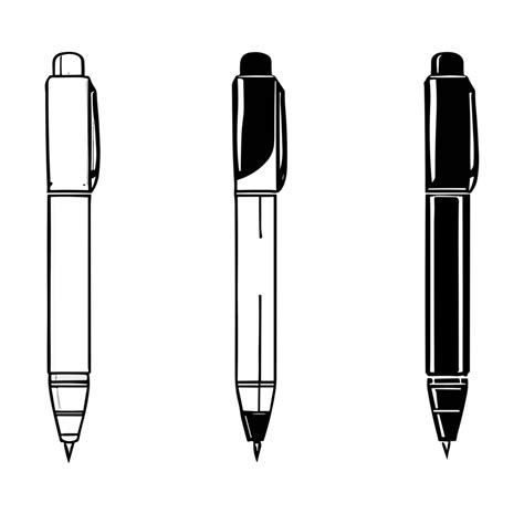 Pen Black And White Clipart Transparent Background 24029775 PNG