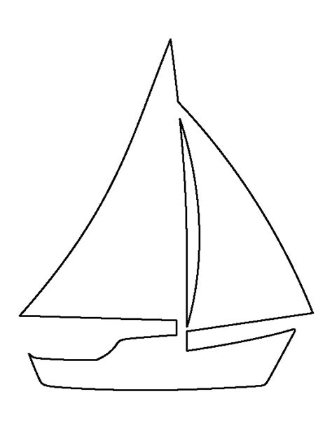 Boat Template Printable