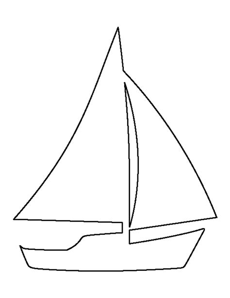 Printable Sailboat Template