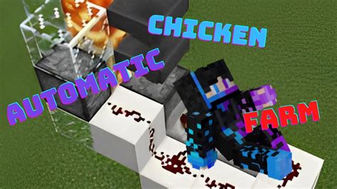 How To Build An Automatic Chicken Farm In Minecraft Youtube