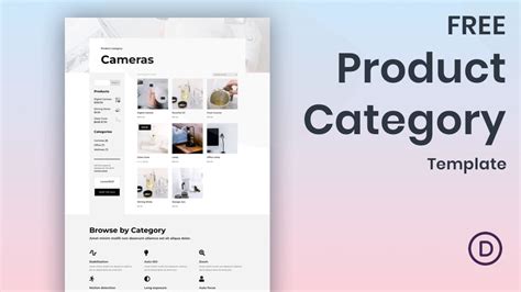 Download A Free Product Category Template For Divis Camera Product