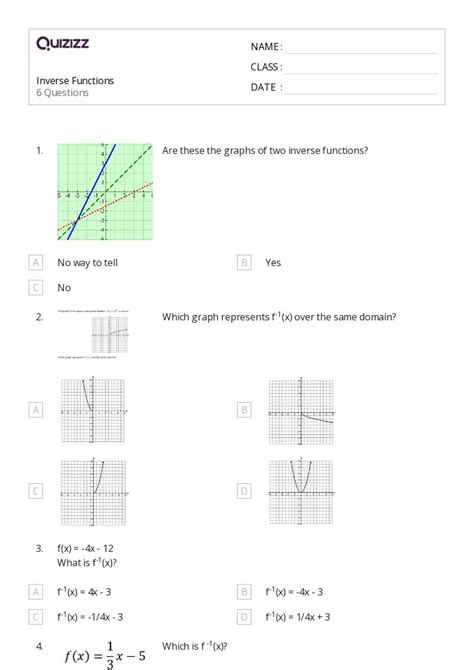 50 Inverse Trigonometric Functions Worksheets For 9th Year On Quizizz