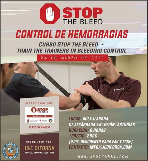 Curso Stop The Bleed Train The Trainers In Bleeding Control 24 Marzo