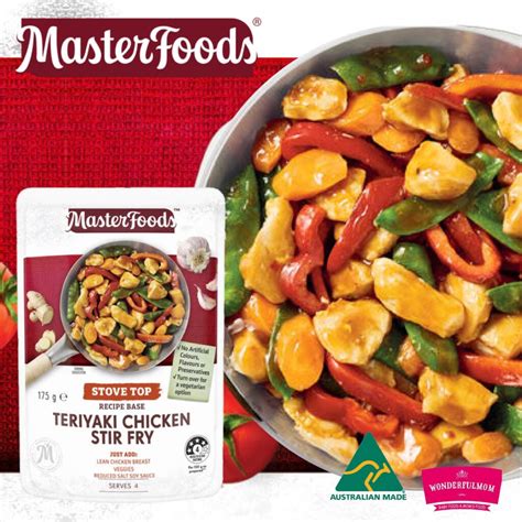 Masterfoods Teriyaki Chicken Stir Fry Recipe 175g Wonderfulmom Lk