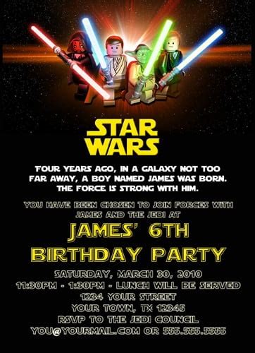 Free Printable Star Wars Birthday Invitations – Template Updated ...