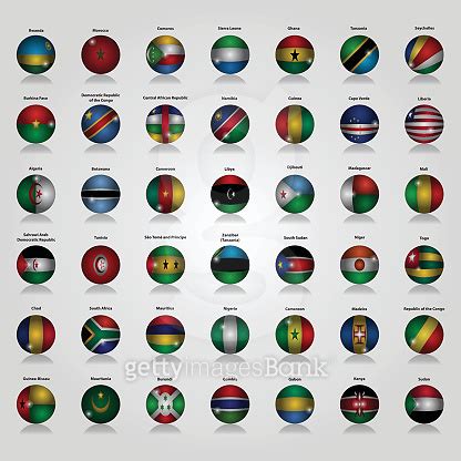 Flags Of Africa Vector Illustration