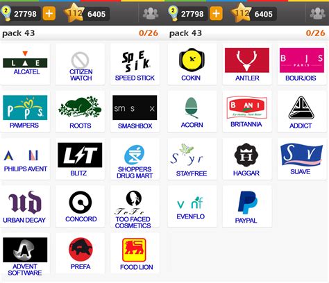 Logo Game Guess The Brand Regular Pack 43 Doors Geek