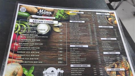 Menu At Mughal Darbar Phagwara 1st Floor