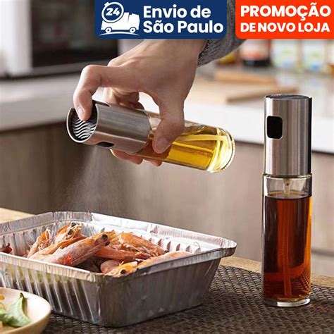 Spray Pulverizador Borrifador Azeite Vinagre Em Vidro Casa Cozinha