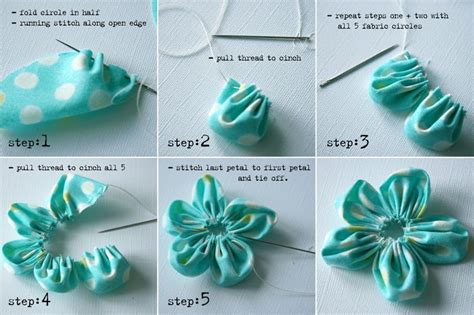 Simply Me Fabric Flower Tutorial Fabric Flowers Flower Tutorial