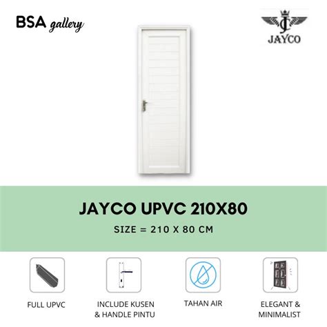 Jual Pintu Full Upvc X Putih Pintu Kamar Tidur Jayco Handle