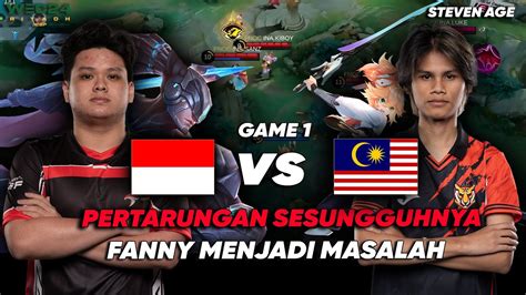 Indonesia Vs Malaysia Game Terbantai Fanny Iesf Wec Youtube