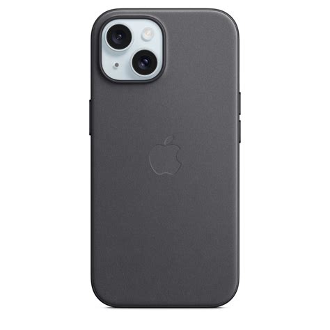 Iphone 15 Finewoven Case With Magsafe Black Apple