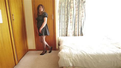 Crossdress Striptease Poka Dot Dress Nude Pics XHamster