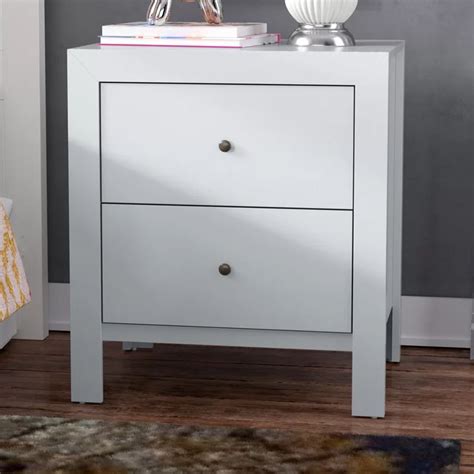 Three Posts Kennon 2 Drawer Nightstand Reviews Wayfair 2 Drawer