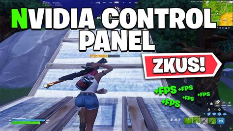 Nejlepší NVIDIA CONTROL PANEL Nastavení FORTNITE SEASON OG YouTube