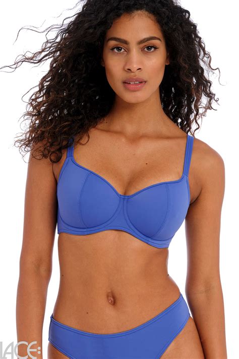 Freya Swim Jewel Cove Bikini Push Up Beha E K Cup PLAIN AZURE Lace Lingerie Nl
