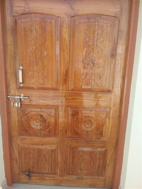 Interior Brown Burma Teak Wood Door For Home Office And Flats Size