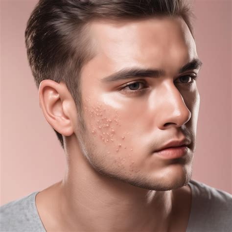 Premium Ai Image Acne Pimples And Blackheads On Boy Face