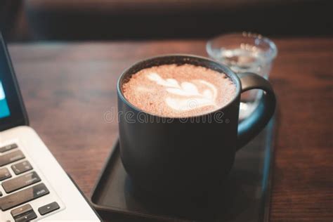 Latte Art Hot Mocha Coffee with Milk Latte Art Stock Image - Image of drink, caffeine: 265612121