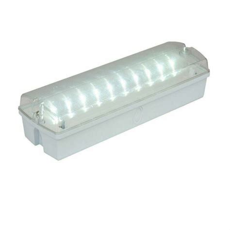 Ansell Lighting Agled3m 6500k Led Ip65 Self Test Bulkhead White