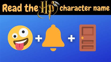 Guess The Harry Potter Character By Its Emojis YouTube