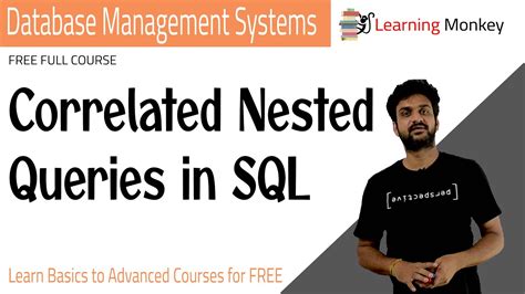 Correlated Nested Queries In Sql Lesson Dbms Learning