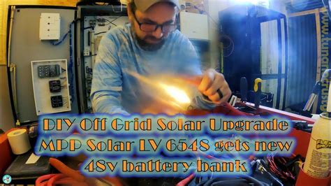 Solar Container Upgrade Mpp Solar Lv6548 Battery Setup Youtube