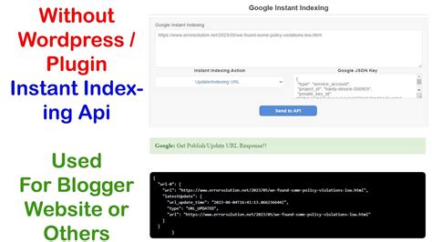 How To Index Blogger Website In Google Api Google Search