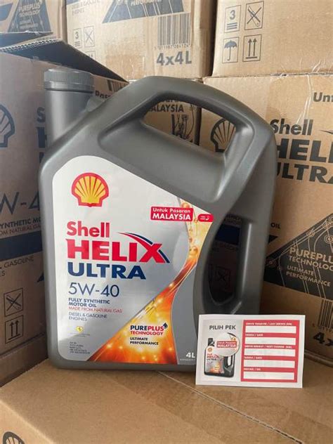 Pasaran Malaysia Shell Helix Ultra W Fully Synthetic Engine Oil L