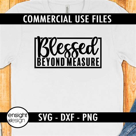 Blessed Beyond Measure Svg Religious Svg Proverbs Svg Etsy