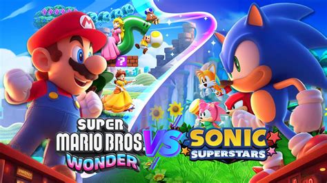 SONIC SUPERSTARS VS SUPER MARIO BROS WONDER PELEA DE TITANES YouTube