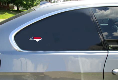 North Carolina Flag State Shaped Sticker - U.S. Custom Stickers