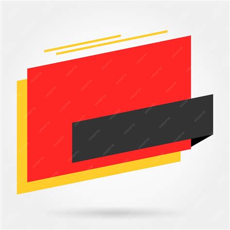 Лента Этикетка Баннер Красный Шаблон Дизайна | Премиум векторы