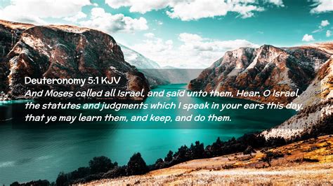 Deuteronomy 5 1 KJV Desktop Wallpaper And Moses Called All Israel