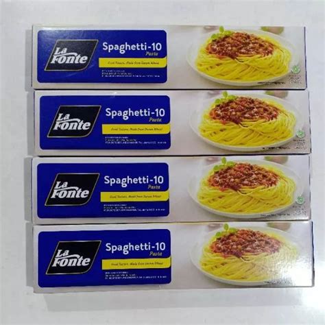 Mie Spaghetti La Fonte Berat 225gram Lazada Indonesia