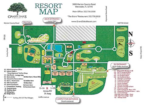 Directions/Map - The Grand Oaks Resort