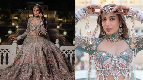 Surbhi Chandna Unveils Her Wedding Look In A Dreamy Green And Pink
