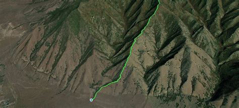 Nelson Peak Via Flood Canyon South Ridge Utah 9 Reviews Map